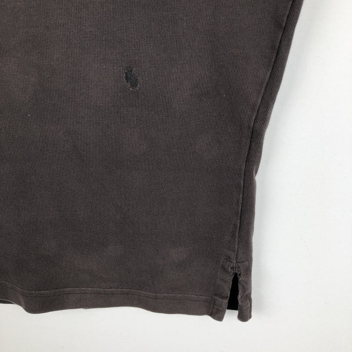 Ralph Lauren POLO by Ralph Lauren long sleeve rugby shirt, men's size L cotton black type Vintage Second Hand