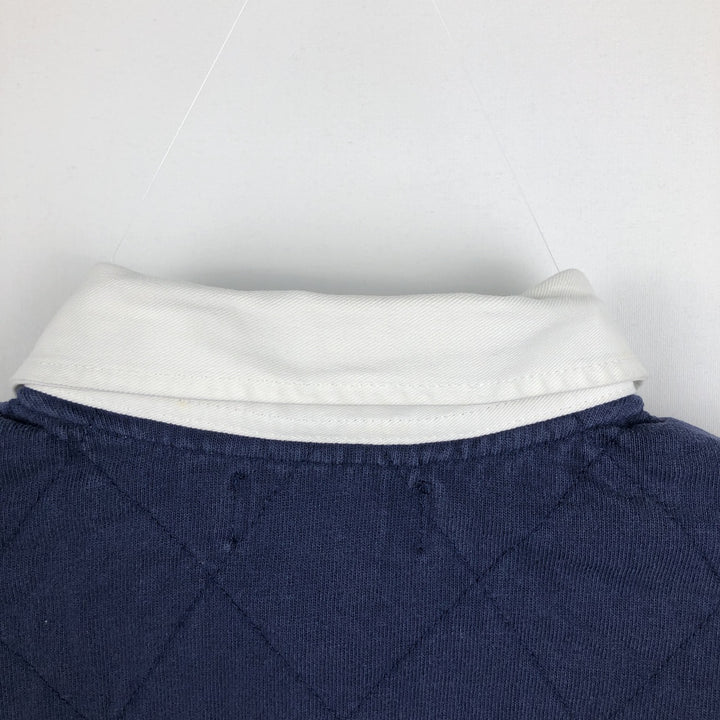 Ralph Lauren POLO by Ralph Lauren Big Pony Long Sleeve Rugby Shirt Men's XL cotton navy blue type Vintage Second Hand