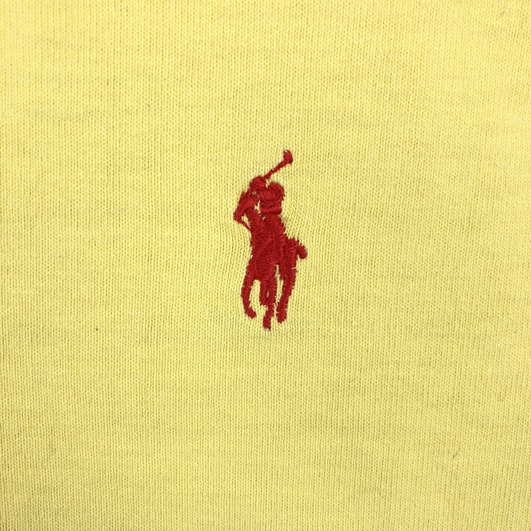 Ralph Lauren POLO by Ralph Lauren Striped Pattern Long Sleeve Rugby Shirt Men's Size L cotton yellow type Vintage Second Hand
