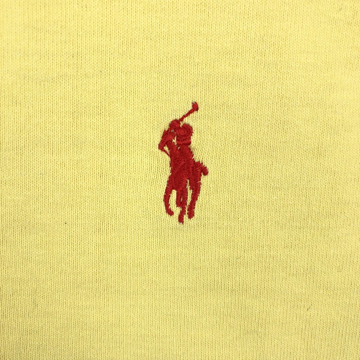 Ralph Lauren POLO by Ralph Lauren Striped Pattern Long Sleeve Rugby Shirt Men's Size L cotton yellow type Vintage Second Hand