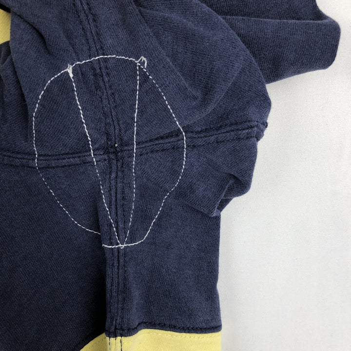 Ralph Lauren POLO by Ralph Lauren Striped Pattern Long Sleeve Rugby Shirt Men's Size L cotton yellow type Vintage Second Hand