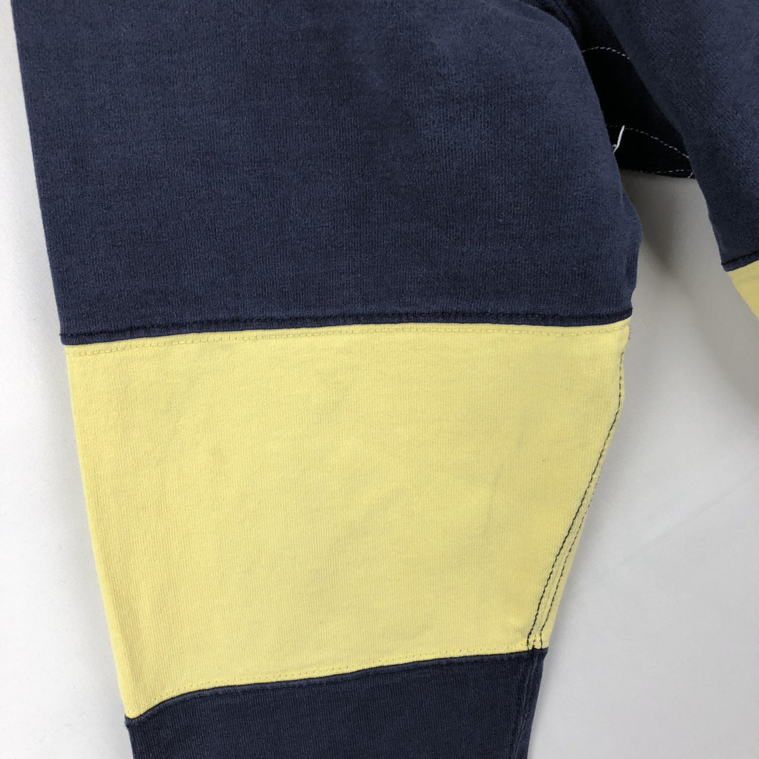 Ralph Lauren POLO by Ralph Lauren Striped Pattern Long Sleeve Rugby Shirt Men's Size L cotton yellow type Vintage Second Hand