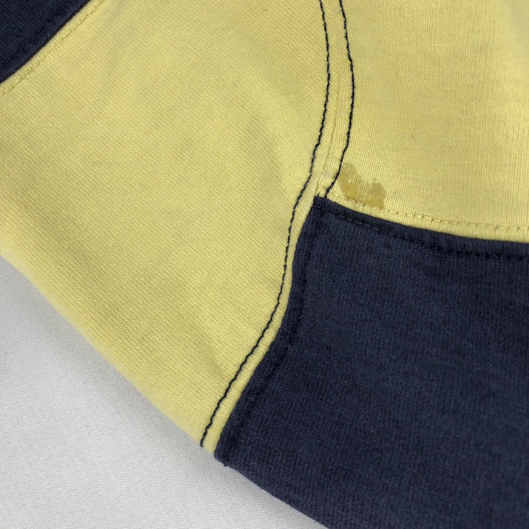 Ralph Lauren POLO by Ralph Lauren Striped Pattern Long Sleeve Rugby Shirt Men's Size L cotton yellow type Vintage Second Hand
