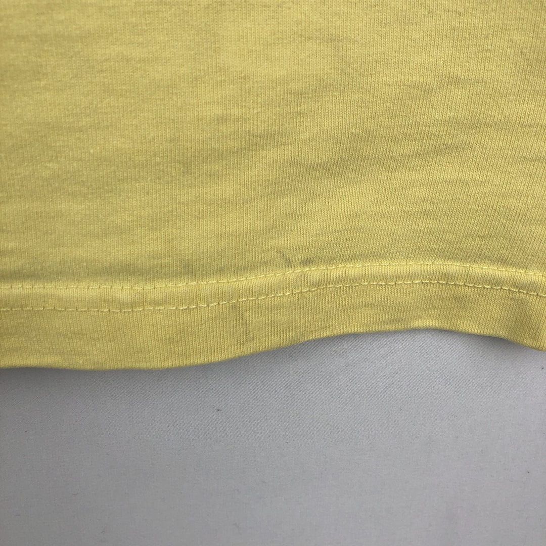 Ralph Lauren POLO by Ralph Lauren Striped Pattern Long Sleeve Rugby Shirt Men's Size L cotton yellow type Vintage Second Hand