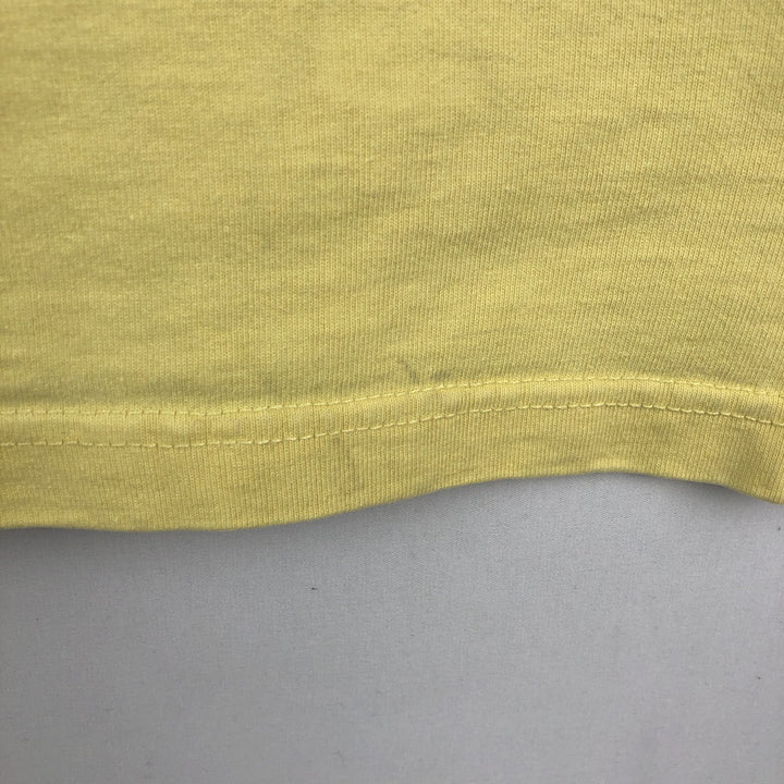 Ralph Lauren POLO by Ralph Lauren Striped Pattern Long Sleeve Rugby Shirt Men's Size L cotton yellow type Vintage Second Hand