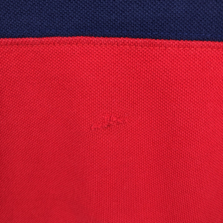 Ralph Lauren POLO by Ralph Lauren Striped Pattern Long Sleeve Rugby Shirt Men's Size L cotton navy blue type Vintage Second Hand