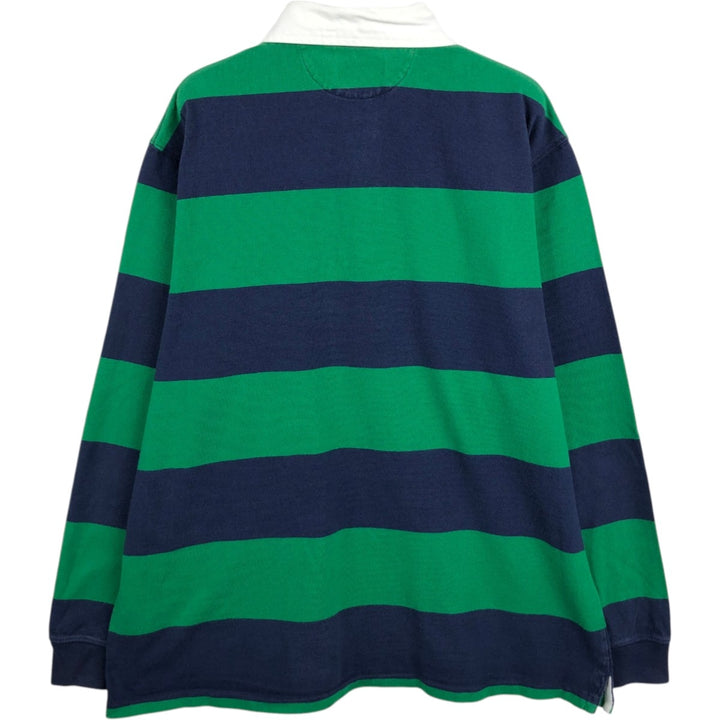 Ralph Lauren POLO RALPH LAUREN CLASSIC FIT Long-Sleeve Rugby Shirt, Men's Size XL (approx.) cotton green type Vintage Second Hand