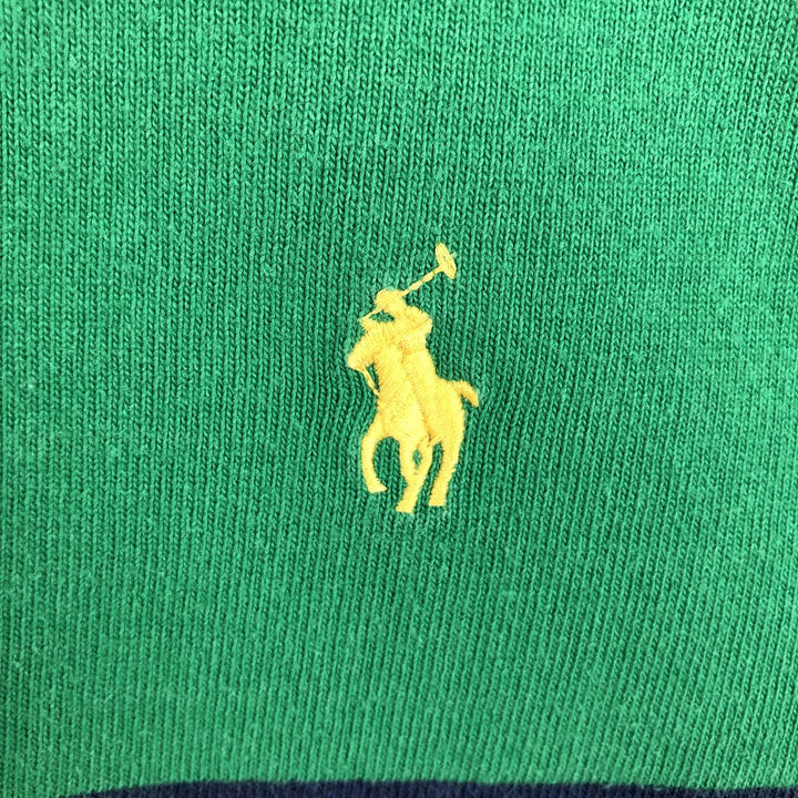 Ralph Lauren POLO RALPH LAUREN CLASSIC FIT Long-Sleeve Rugby Shirt, Men's Size XL (approx.) cotton green type Vintage Second Hand