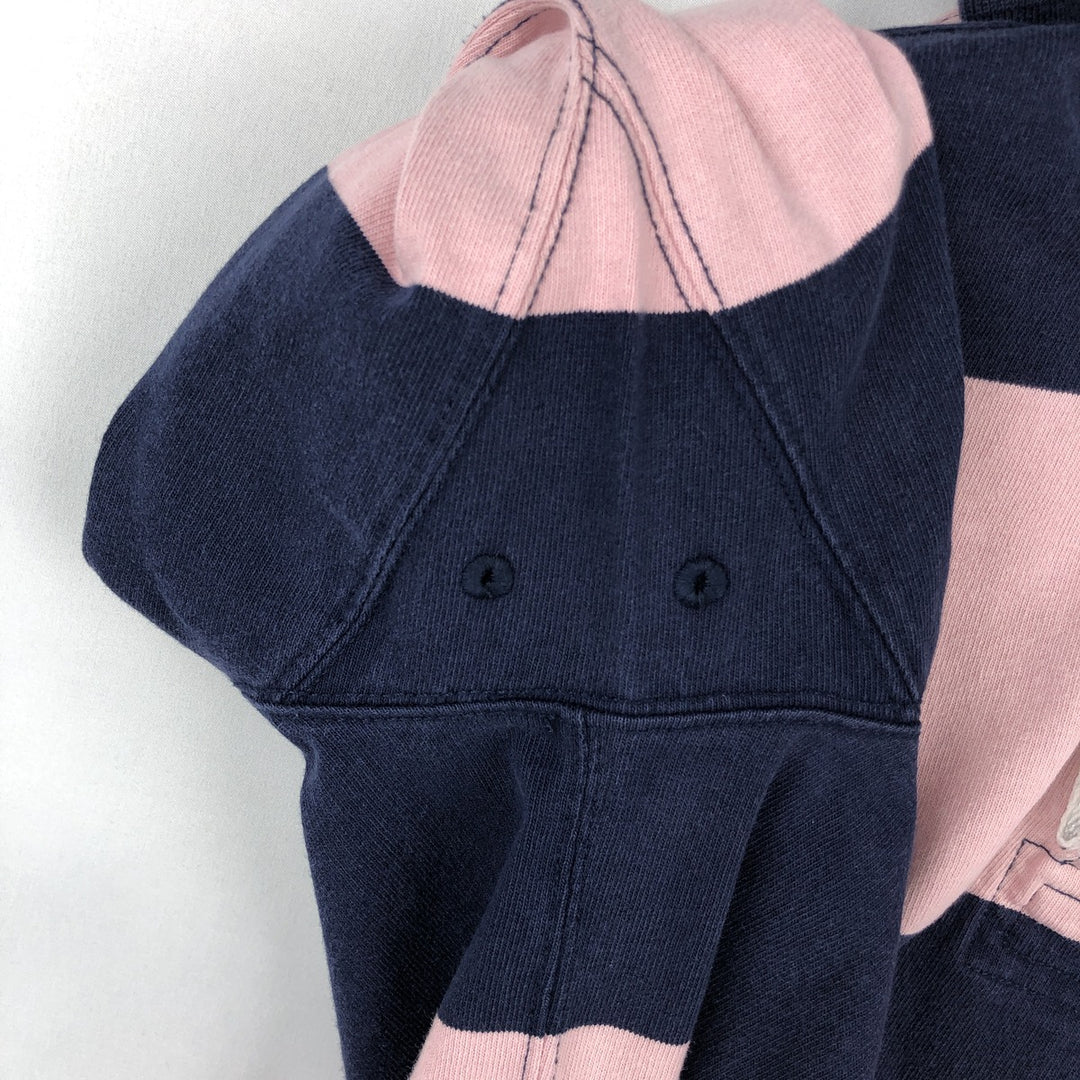 Ralph Lauren POLO by Ralph Lauren CUSTOM FIT Border Pattern Long Sleeve Rugby Shirt Men's M cotton pink type Vintage Second Hand
