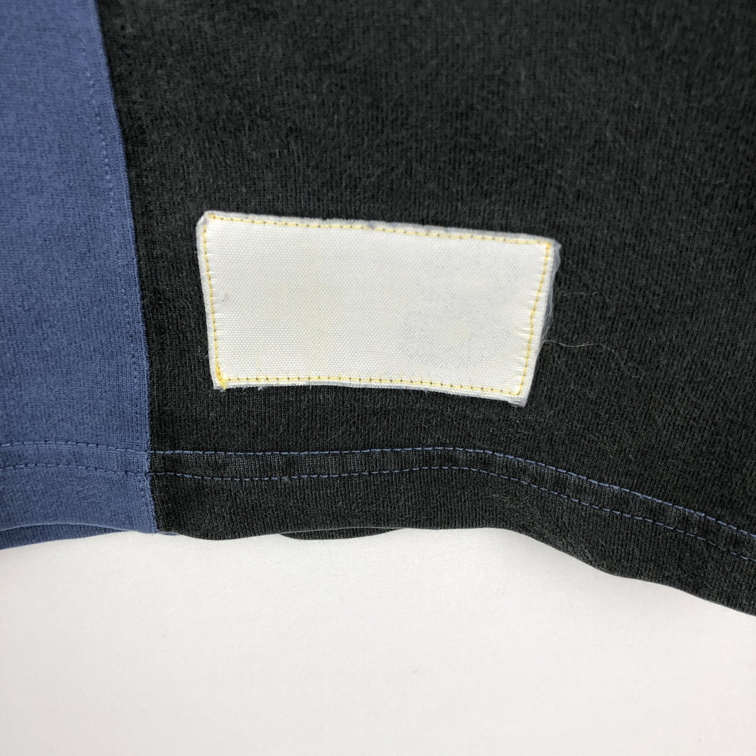 Ralph Lauren POLO SPORT long-sleeved rugby shirt, men's size XL (approx.) cotton navy blue type Vintage Second Hand