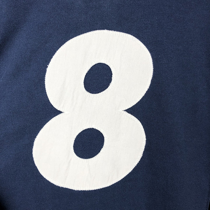 Ralph Lauren POLO SPORT long-sleeved rugby shirt, men's size XL (approx.) cotton navy blue type Vintage Second Hand