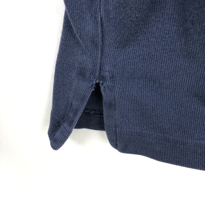 Ralph Lauren POLO SPORT long-sleeved rugby shirt with national flag pattern, men's size L (approx.) cotton navy blue type Vintage Second Hand