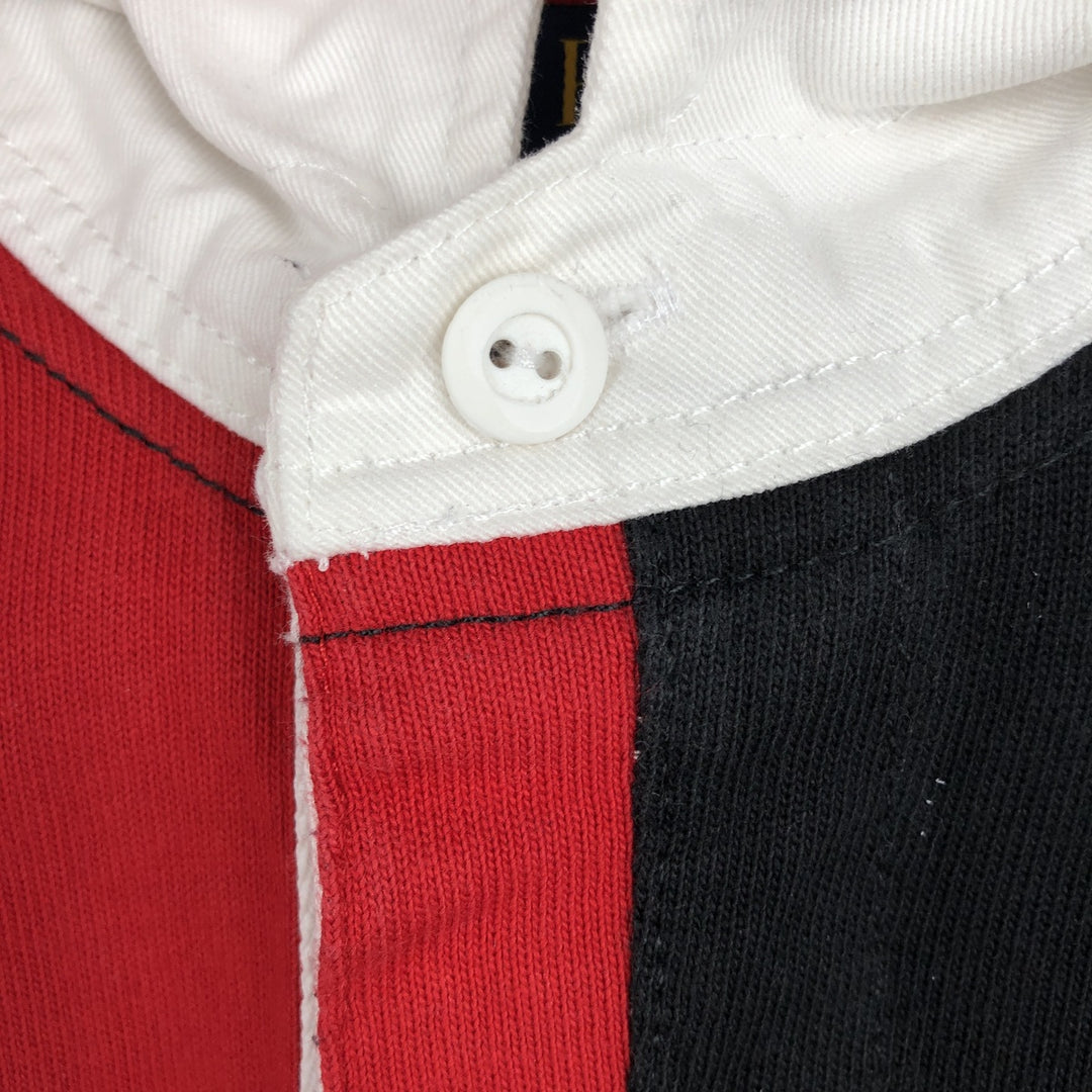 Ralph Lauren POLO RALPH LAUREN CUSTOM SLIM FIT Big Pony Long Sleeve Rugby Shirt Men's M cotton red type Vintage Second Hand