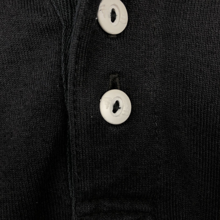 Adidas ALL BLACKS long-sleeve polo shirt, men's size XL (approx.) unclear black type Vintage Second Hand