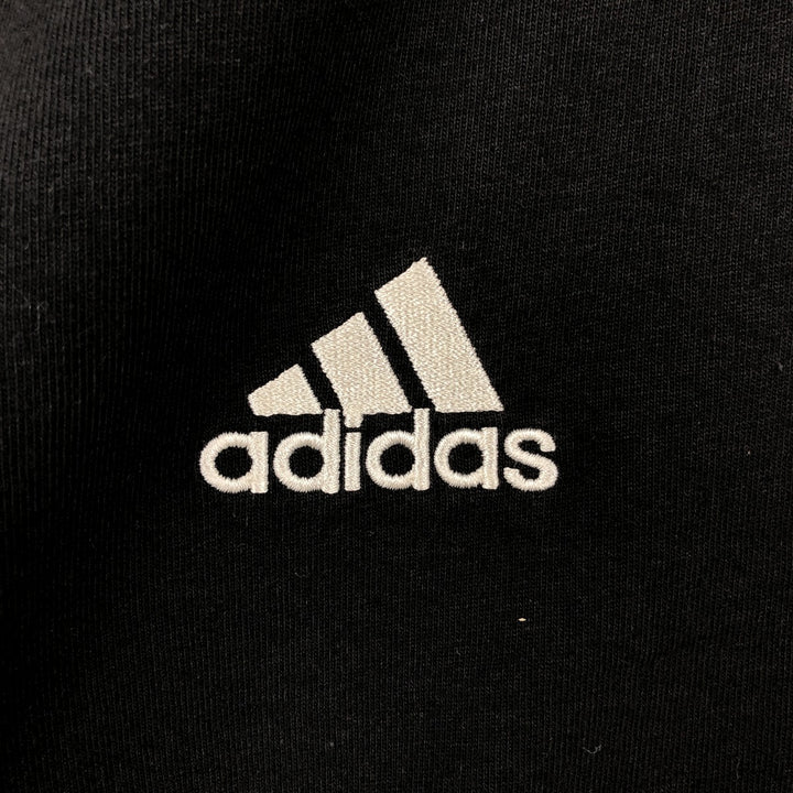 Adidas ALL BLACKS long-sleeve polo shirt, men's size XL (approx.) cotton black type Vintage Second Hand