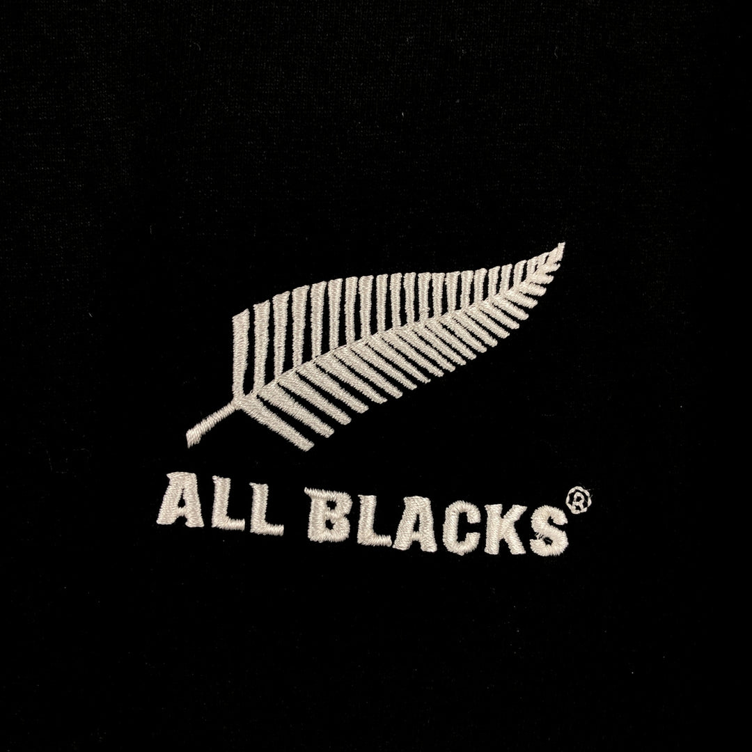 Adidas ALL BLACKS long-sleeve polo shirt, men's size XL (approx.) cotton black type Vintage Second Hand