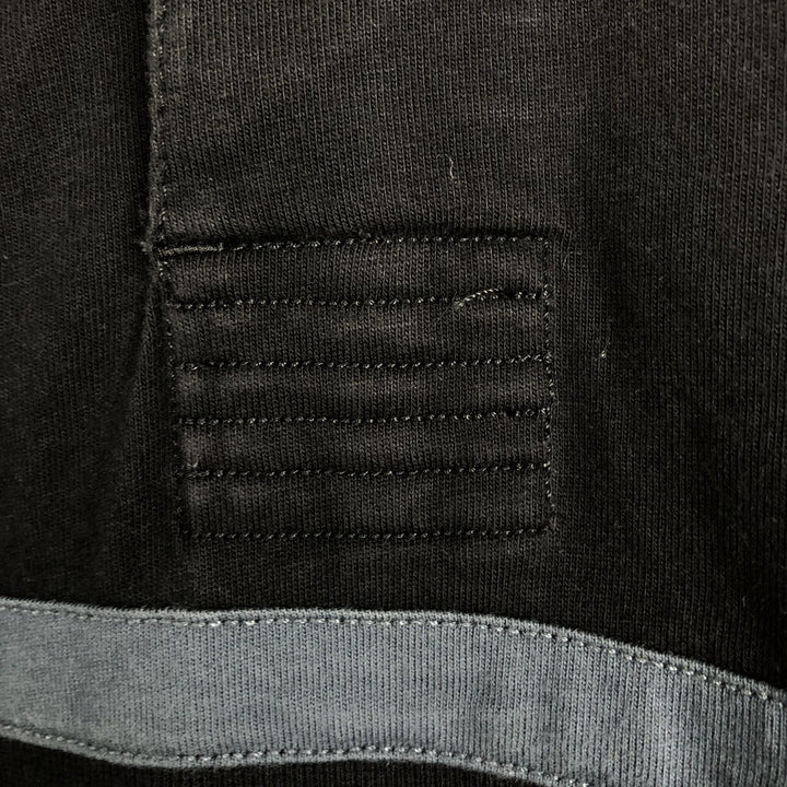 Adidas ALL BLACKS long-sleeve polo shirt, men's size XL (approx.) cotton black type Vintage Second Hand