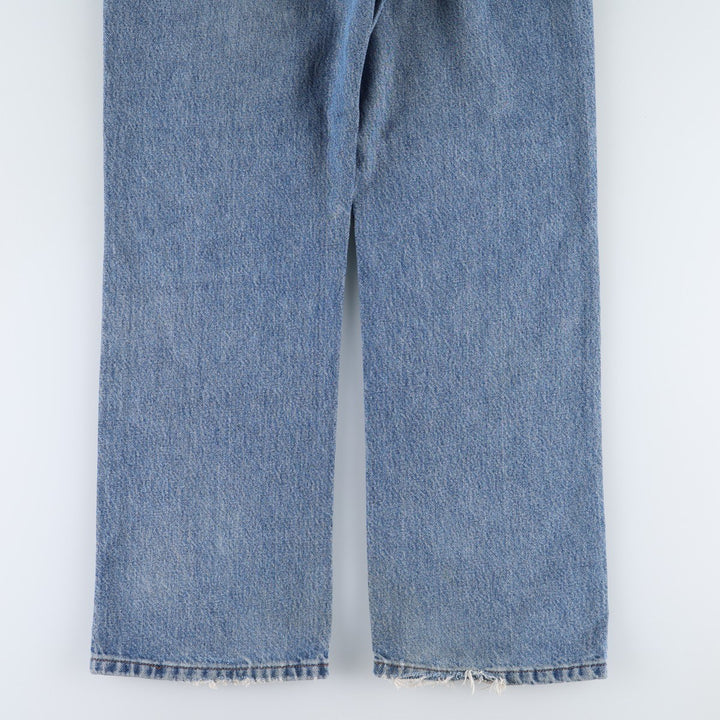 Harley-Davidson Straight Denim Pants, Men's Size W33 (approx.) cotton blue type Vintage Second Hand