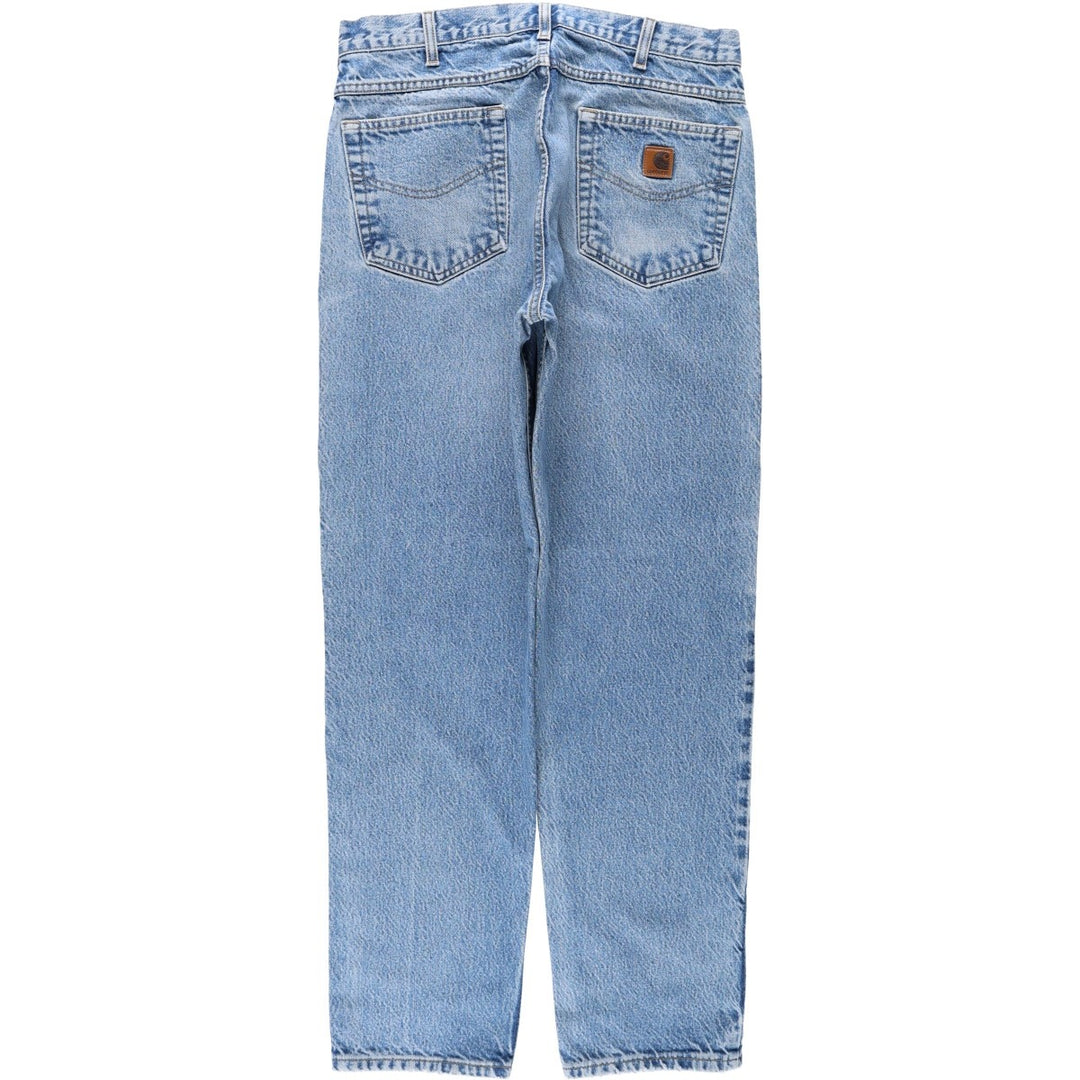 Carhartt Tapered Denim Pants for Men, W34 equivalent cotton blue type Vintage Second Hand