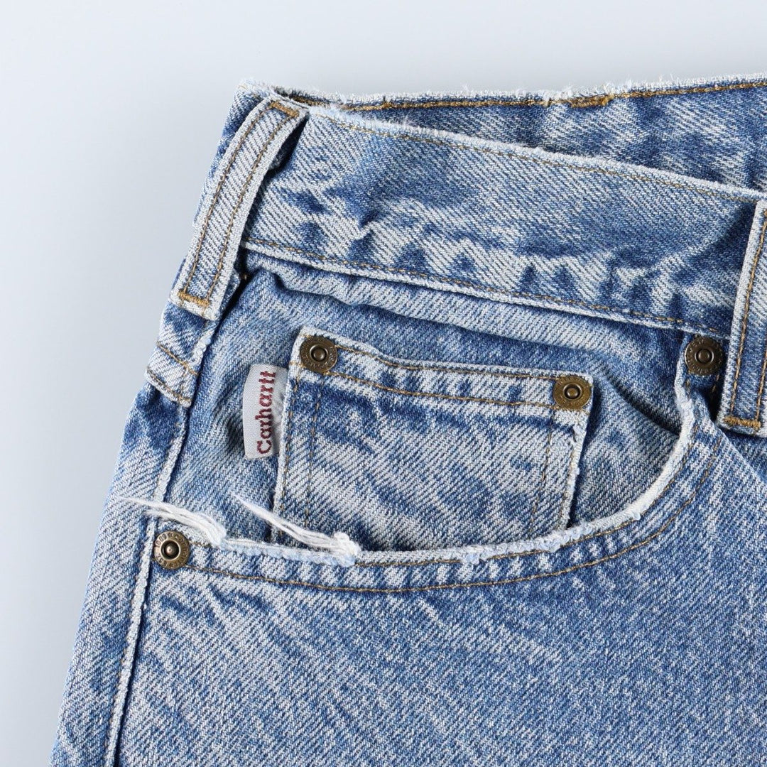 Carhartt Tapered Denim Pants for Men, W34 equivalent cotton blue type Vintage Second Hand