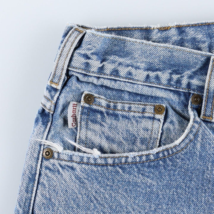 Carhartt Tapered Denim Pants for Men, W34 equivalent cotton blue type Vintage Second Hand