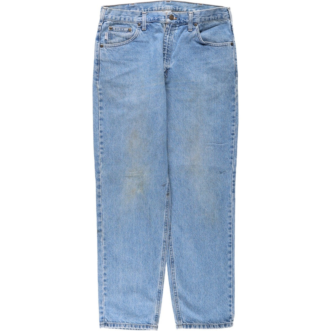 Carhartt Relaxed Fit Tapered Denim Pants for Men, W35 cotton Blue type light blue Vintage Second Hand