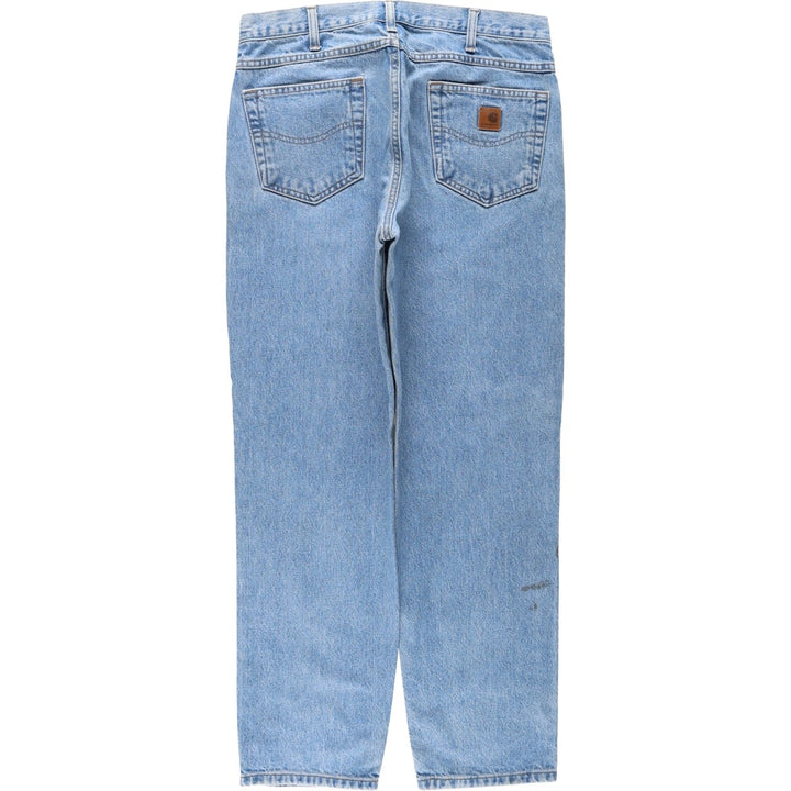 Carhartt Relaxed Fit Tapered Denim Pants for Men, W35 cotton Blue type light blue Vintage Second Hand
