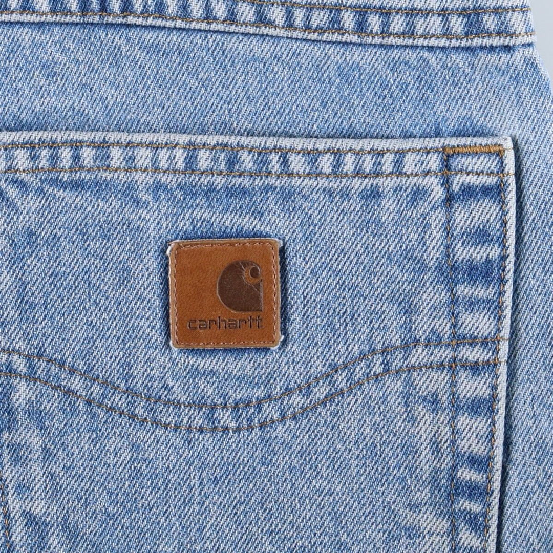 Carhartt Relaxed Fit Tapered Denim Pants for Men, W35 cotton Blue type light blue Vintage Second Hand
