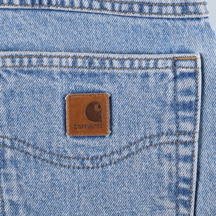 Carhartt Relaxed Fit Tapered Denim Pants for Men, W35 cotton Blue type light blue Vintage Second Hand