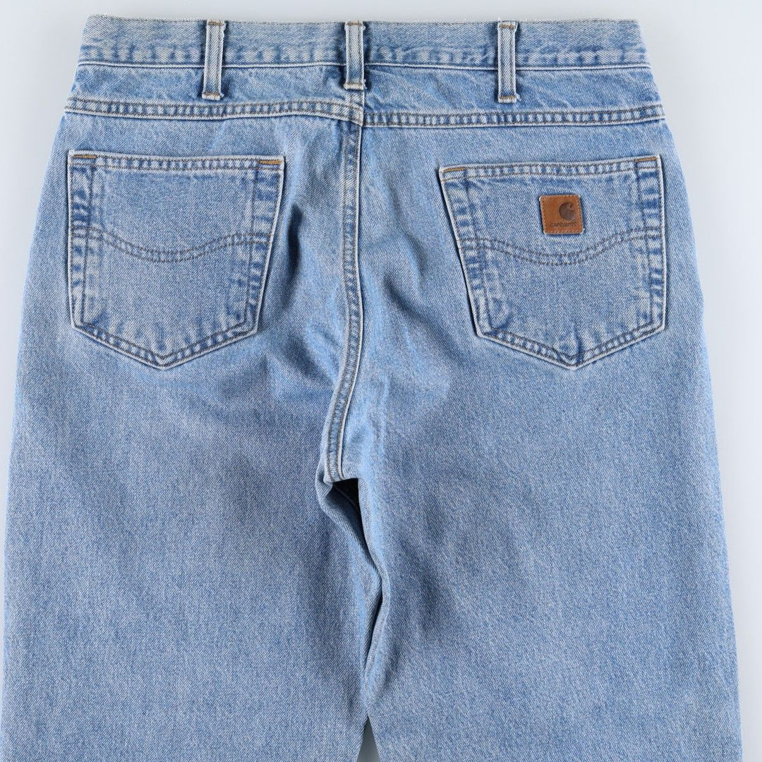 Carhartt Relaxed Fit Tapered Denim Pants for Men, W35 cotton Blue type light blue Vintage Second Hand