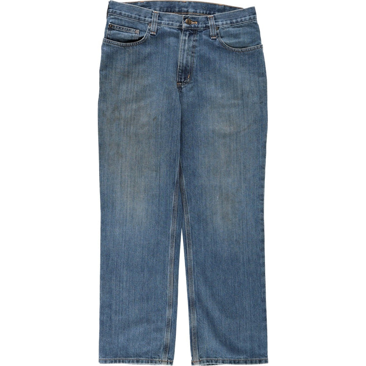 Carhartt Straight Denim Pants for Men, W34 equivalent cotton blue type Vintage Second Hand
