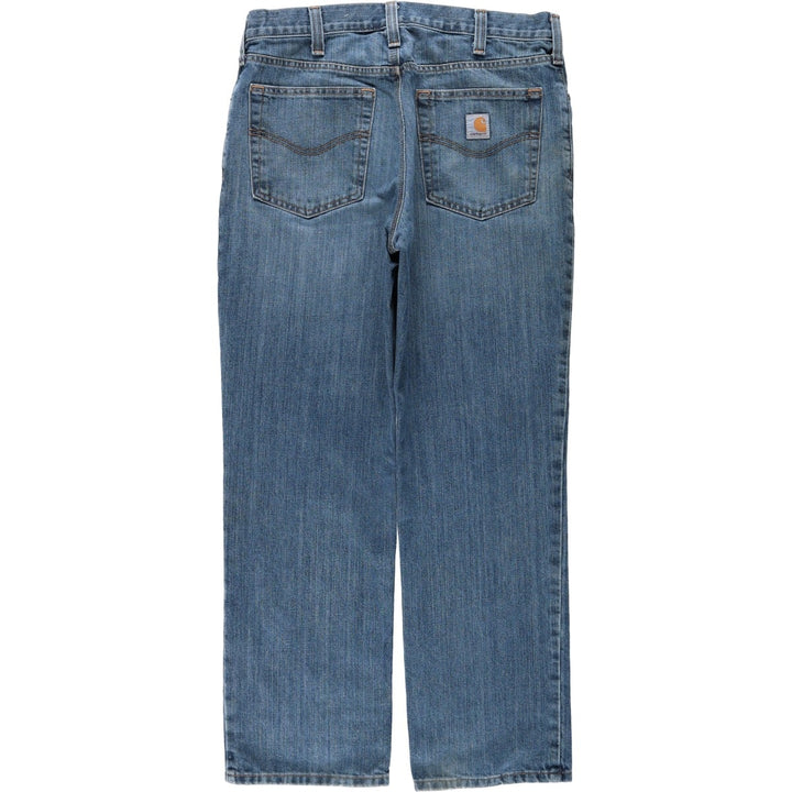Carhartt Straight Denim Pants for Men, W34 equivalent cotton blue type Vintage Second Hand