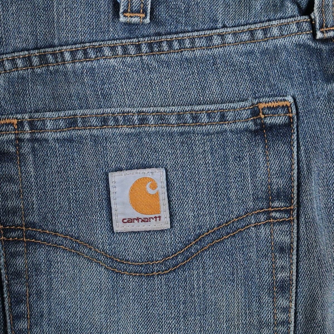 Carhartt Straight Denim Pants for Men, W34 equivalent cotton blue type Vintage Second Hand