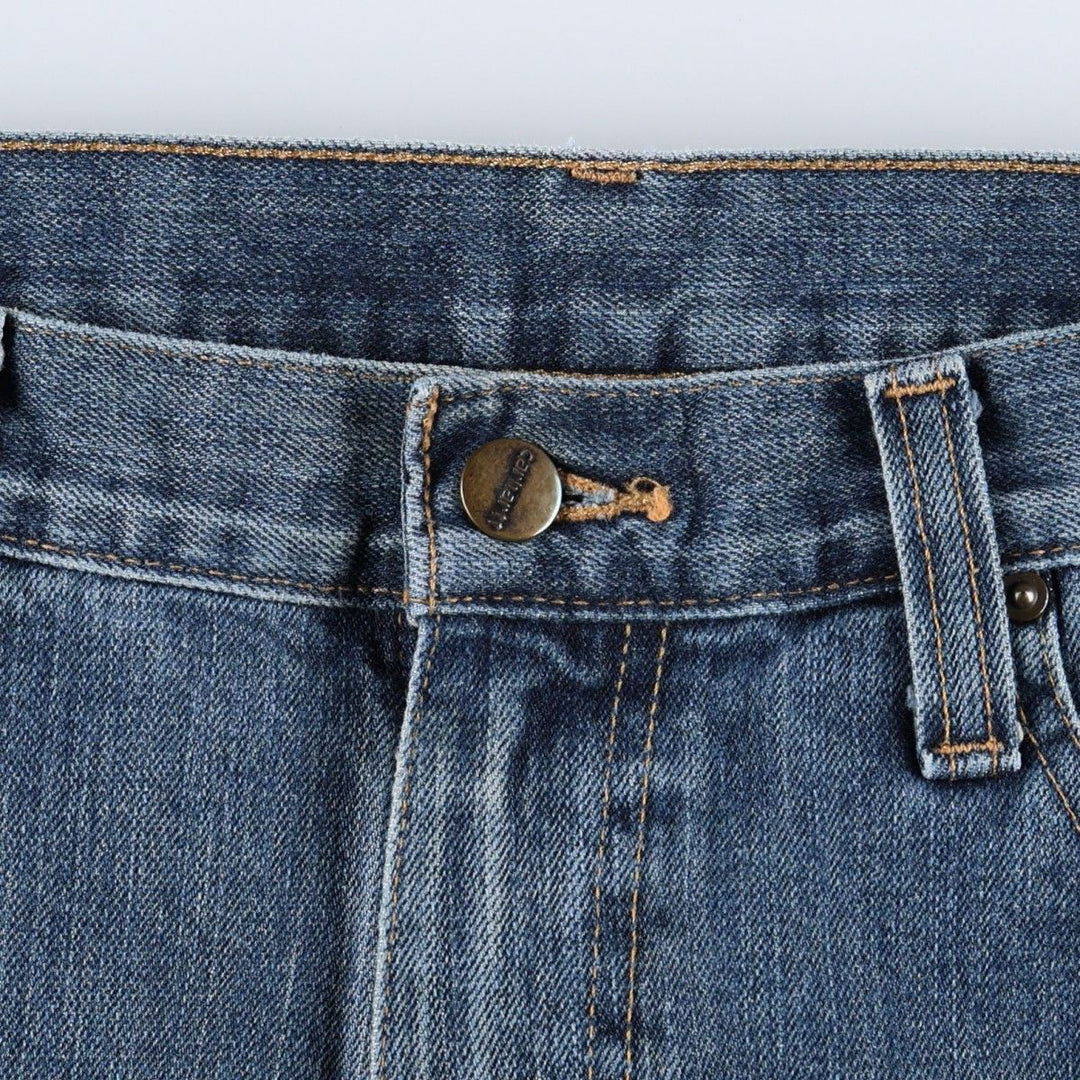 Carhartt Straight Denim Pants for Men, W34 equivalent cotton blue type Vintage Second Hand