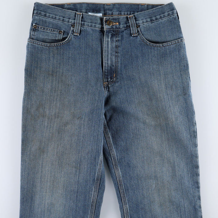 Carhartt Straight Denim Pants for Men, W34 equivalent cotton blue type Vintage Second Hand