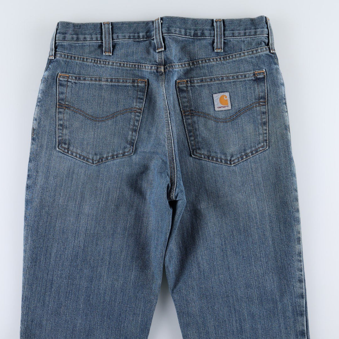 Carhartt Straight Denim Pants for Men, W34 equivalent cotton blue type Vintage Second Hand
