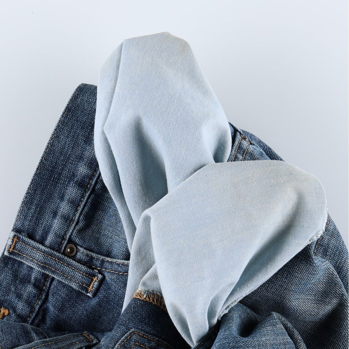 Carhartt Straight Denim Pants for Men, W34 equivalent cotton blue type Vintage Second Hand