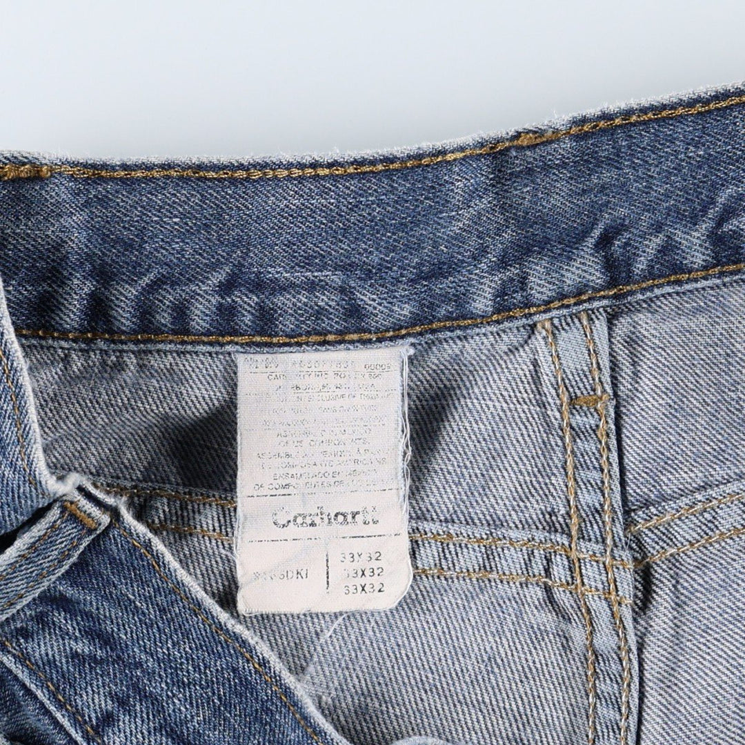 Carhartt Straight Denim Pants for Men, W32 equivalent unclear blue type Vintage Second Hand