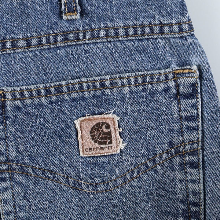 Carhartt Straight Denim Pants for Men, W32 equivalent unclear blue type Vintage Second Hand
