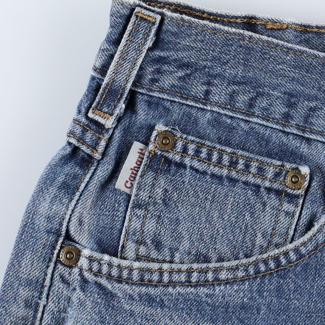 Carhartt Straight Denim Pants for Men, W32 equivalent unclear blue type Vintage Second Hand