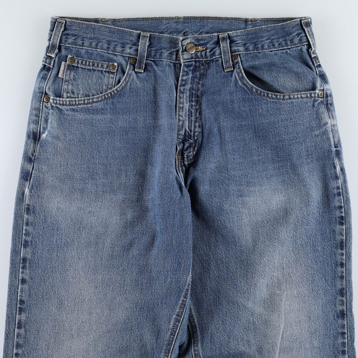 Carhartt Straight Denim Pants for Men, W32 equivalent unclear blue type Vintage Second Hand