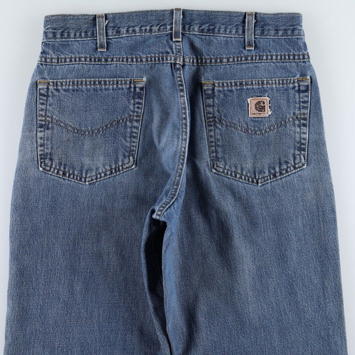 Carhartt Straight Denim Pants for Men, W32 equivalent unclear blue type Vintage Second Hand