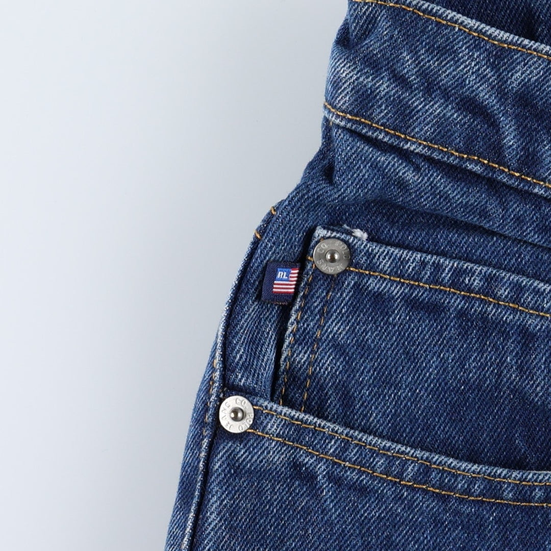 Ralph Lauren CLASSIC JEAN Tapered Denim Pants, Men's Size W34 (approx.) cotton blue type Vintage Second Hand