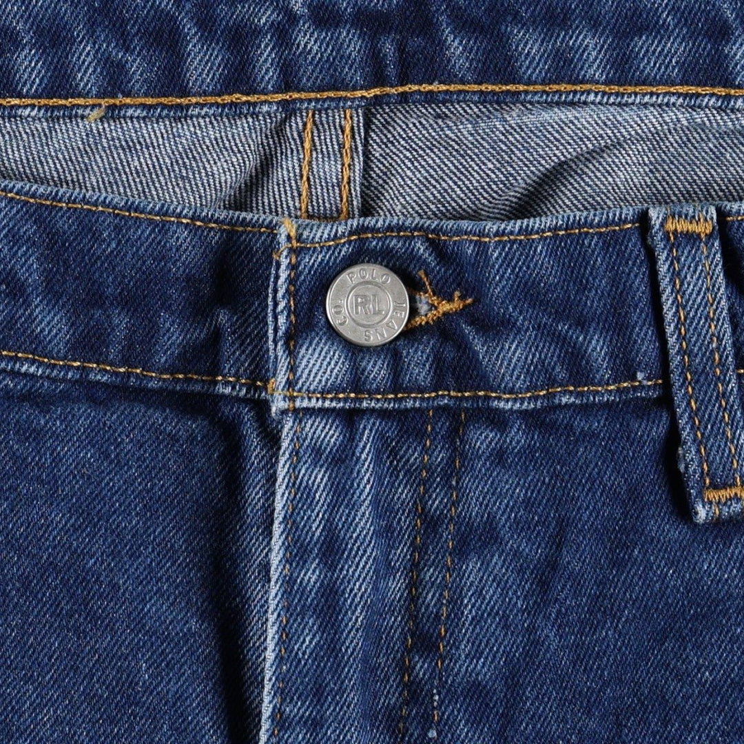 Ralph Lauren CLASSIC JEAN Tapered Denim Pants, Men's Size W34 (approx.) cotton blue type Vintage Second Hand