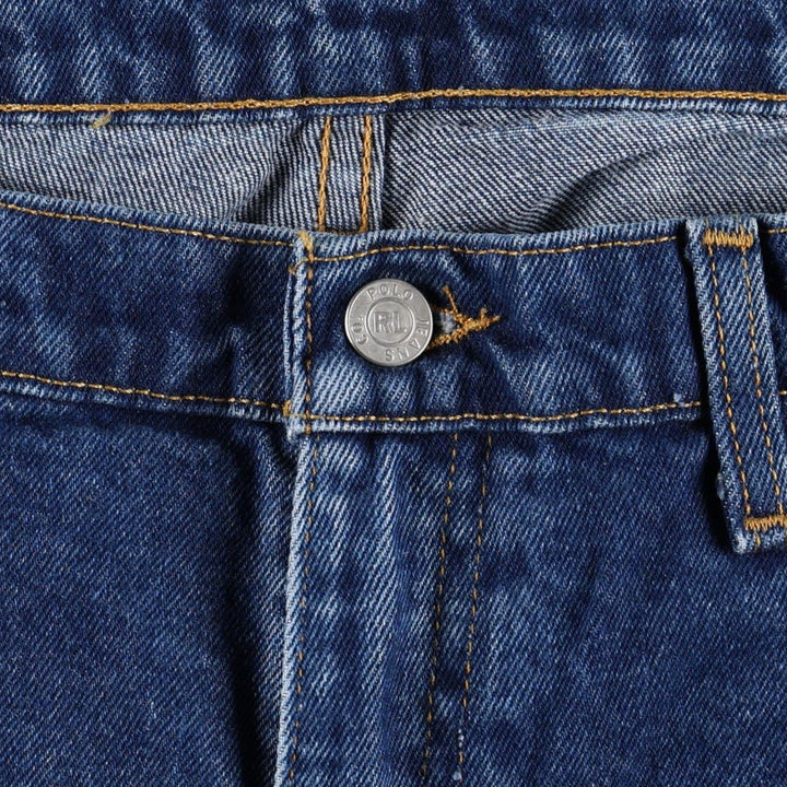 Ralph Lauren CLASSIC JEAN Tapered Denim Pants, Men's Size W34 (approx.) cotton blue type Vintage Second Hand