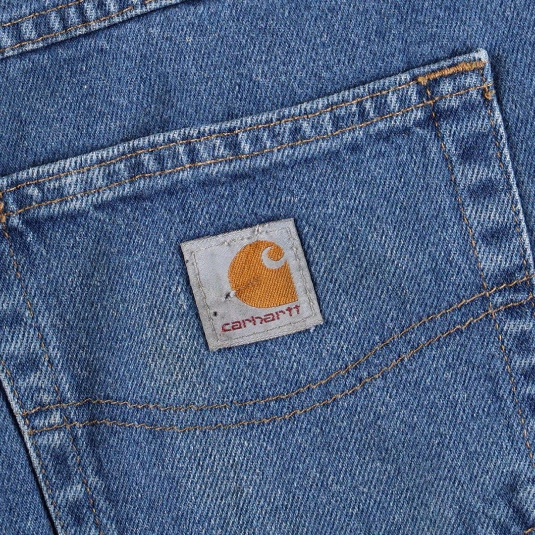 Carhartt Relaxed Fit Tapered Denim Pants, Men's Size W30 (approx.) cotton blue type Vintage Second Hand