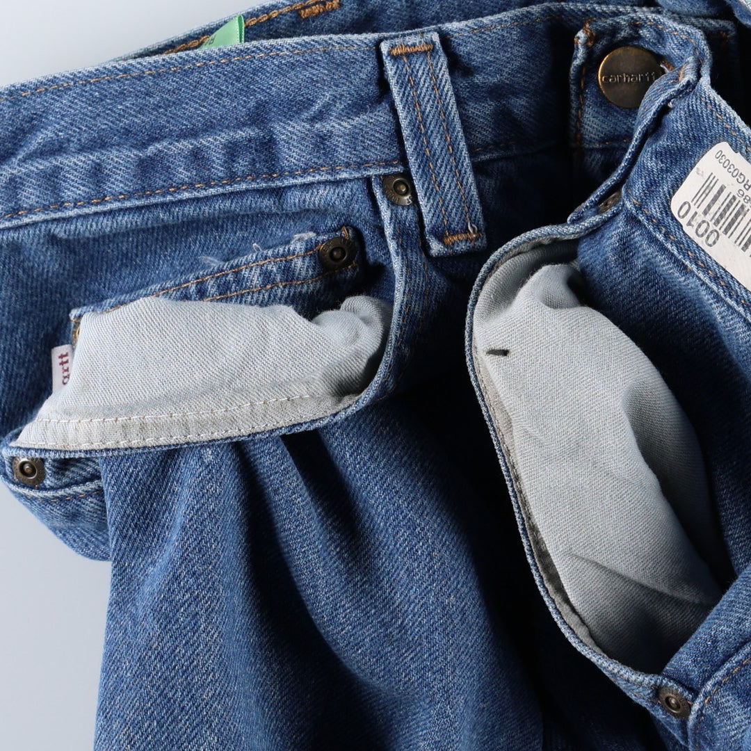 Carhartt Relaxed Fit Tapered Denim Pants, Men's Size W30 (approx.) cotton blue type Vintage Second Hand