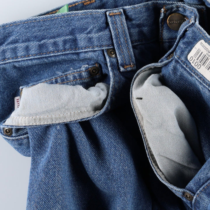 Carhartt Relaxed Fit Tapered Denim Pants, Men's Size W30 (approx.) cotton blue type Vintage Second Hand
