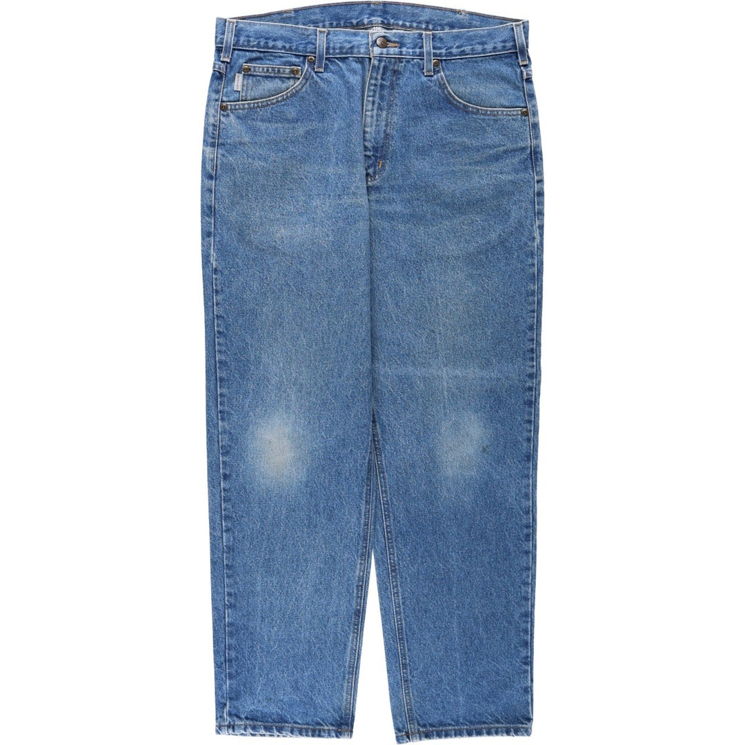 Carhartt Relaxed Fit Tapered Denim Pants for Men, W36 cotton blue type Vintage Second Hand