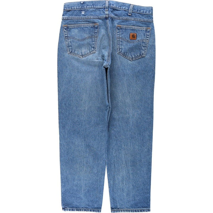 Carhartt Relaxed Fit Tapered Denim Pants for Men, W36 cotton blue type Vintage Second Hand